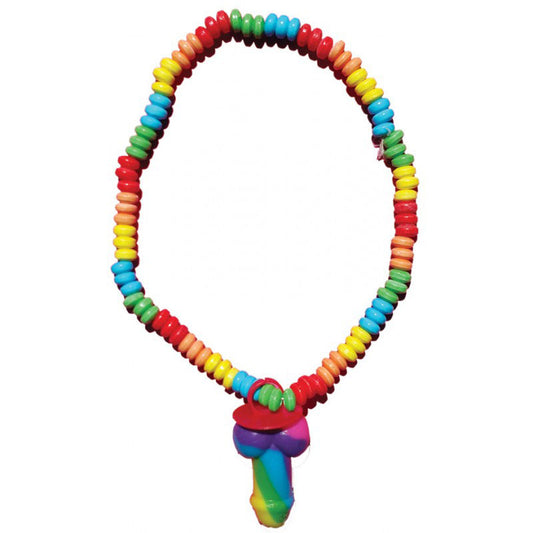 "Rainbow Pecker Candy Necklace HTP2977"