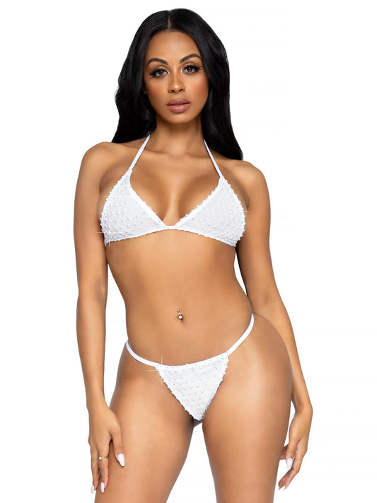 "2 Pc Tempest Bikini Set - White- One Size LA-81636WHTOS"