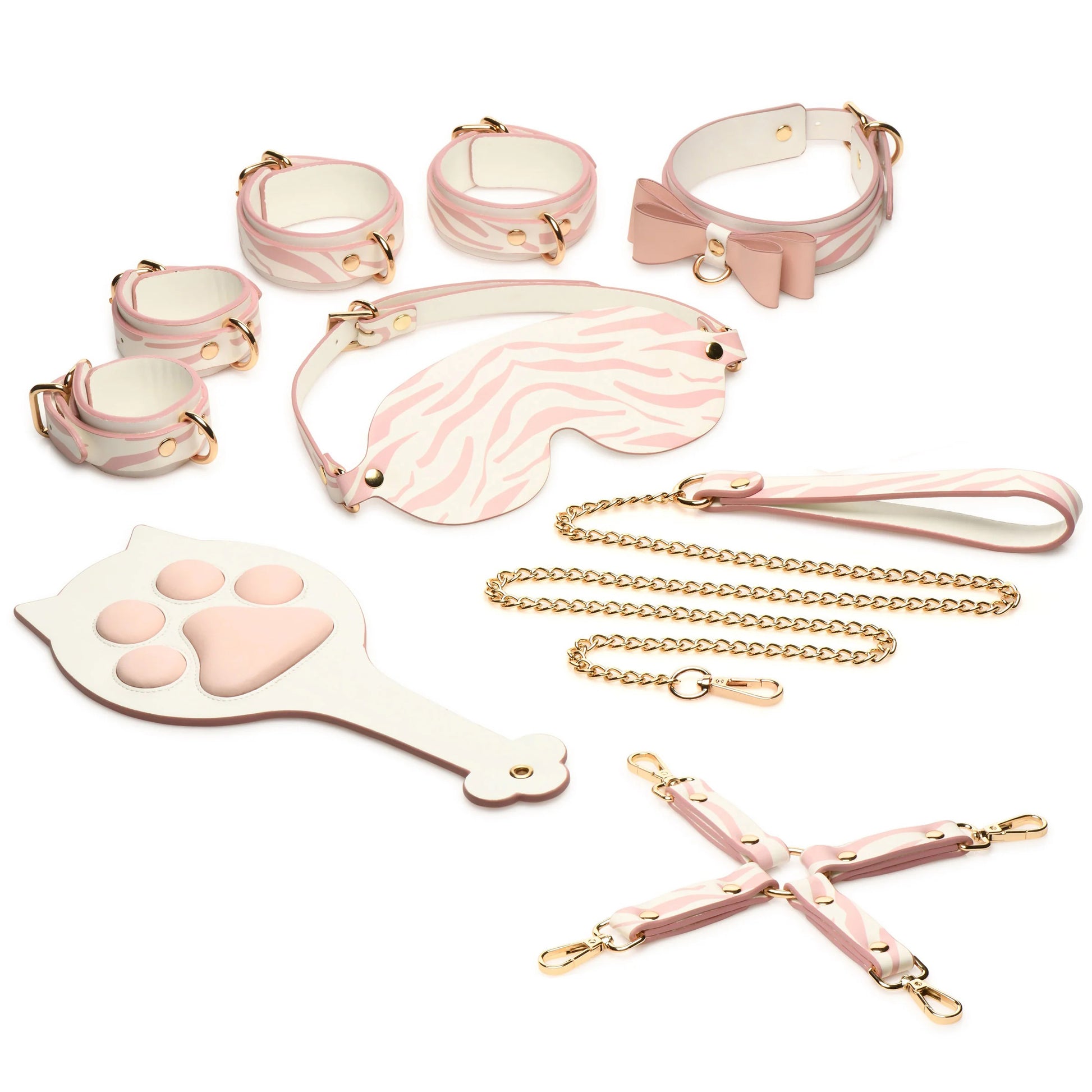 "Pink Kitty Bondage Set - White/pink MS-AH301"