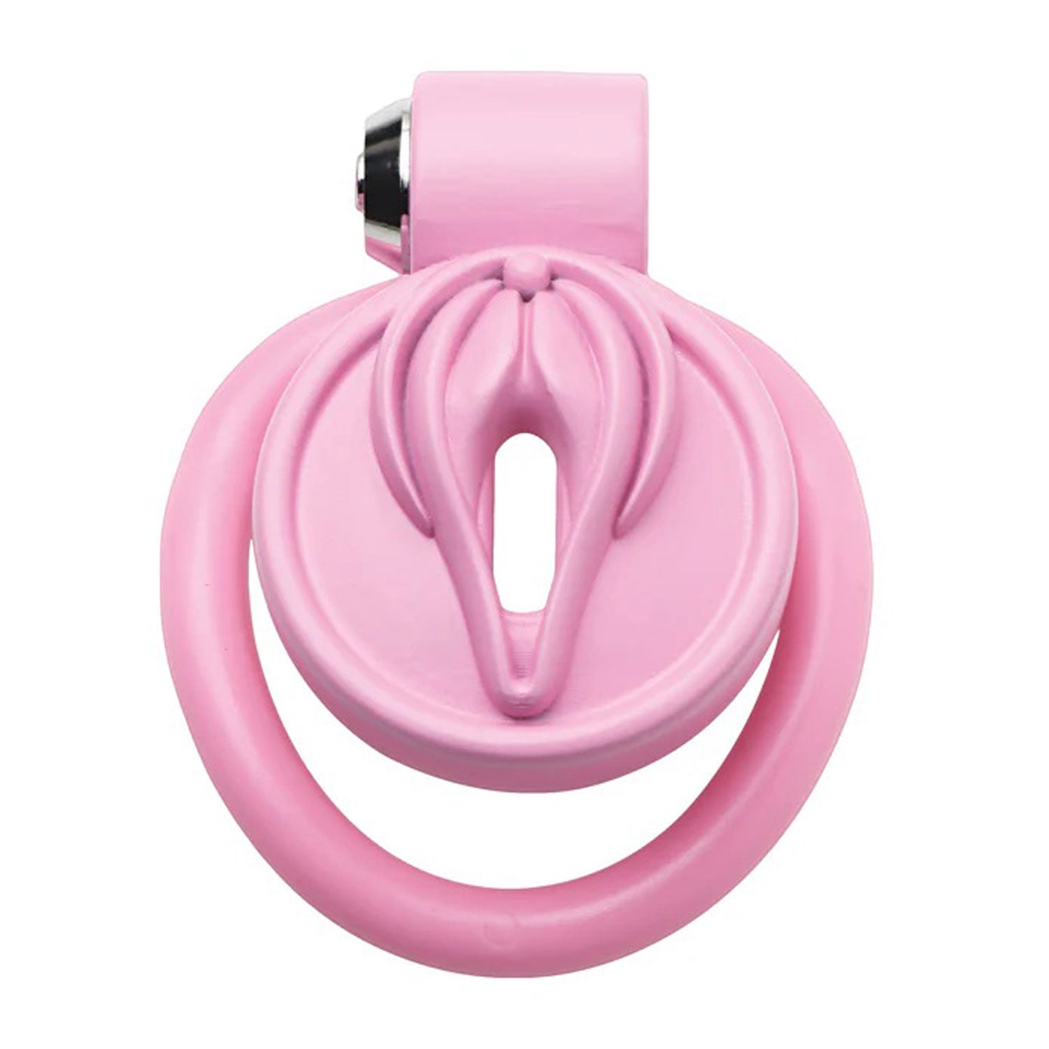 "Pussification Vulva Chastity Cage - Pink MS-AH542"