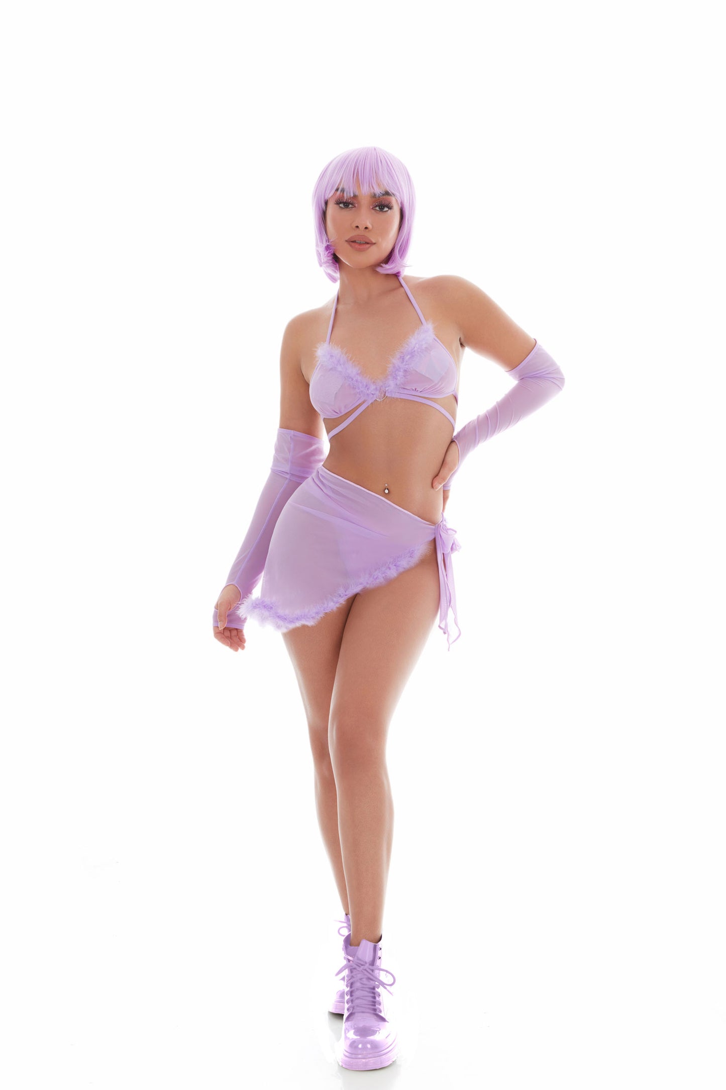 \Feeling Fuzzy 5pc Set - Medium/large Lilac KH65007LML\""