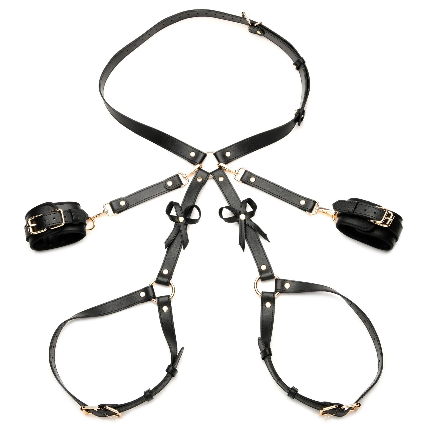 "Bondage Harness With Bows - Medium/large - Black STR-AH088-ML"