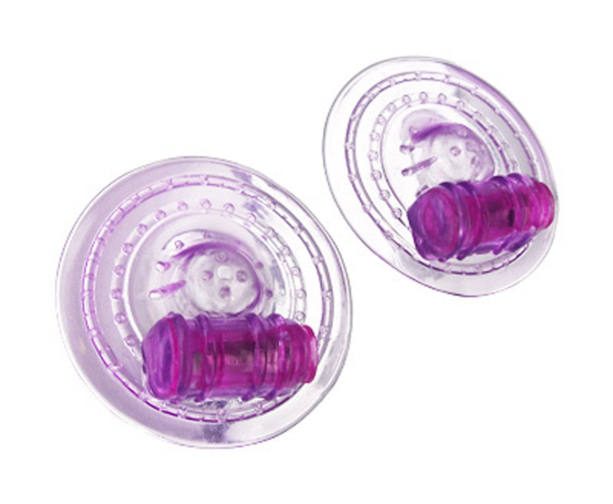 "Razzles Vibrating Nipple Pads - Purple TV-AC695"