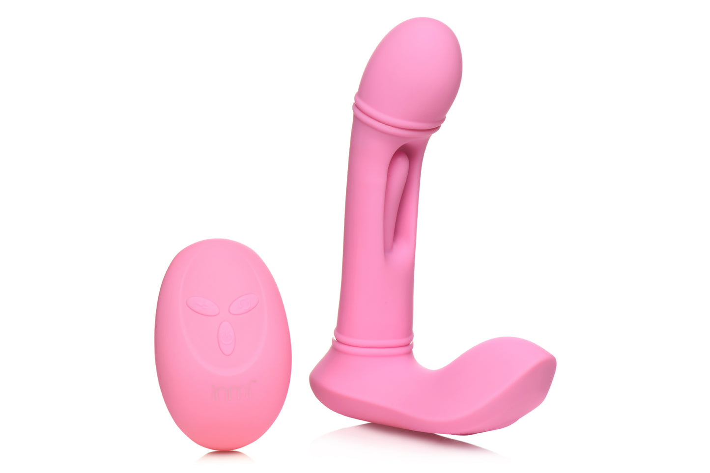 "Flickers G-Flick Flicking G-Spot Vibrator With Remote - Pink INM-AH447"