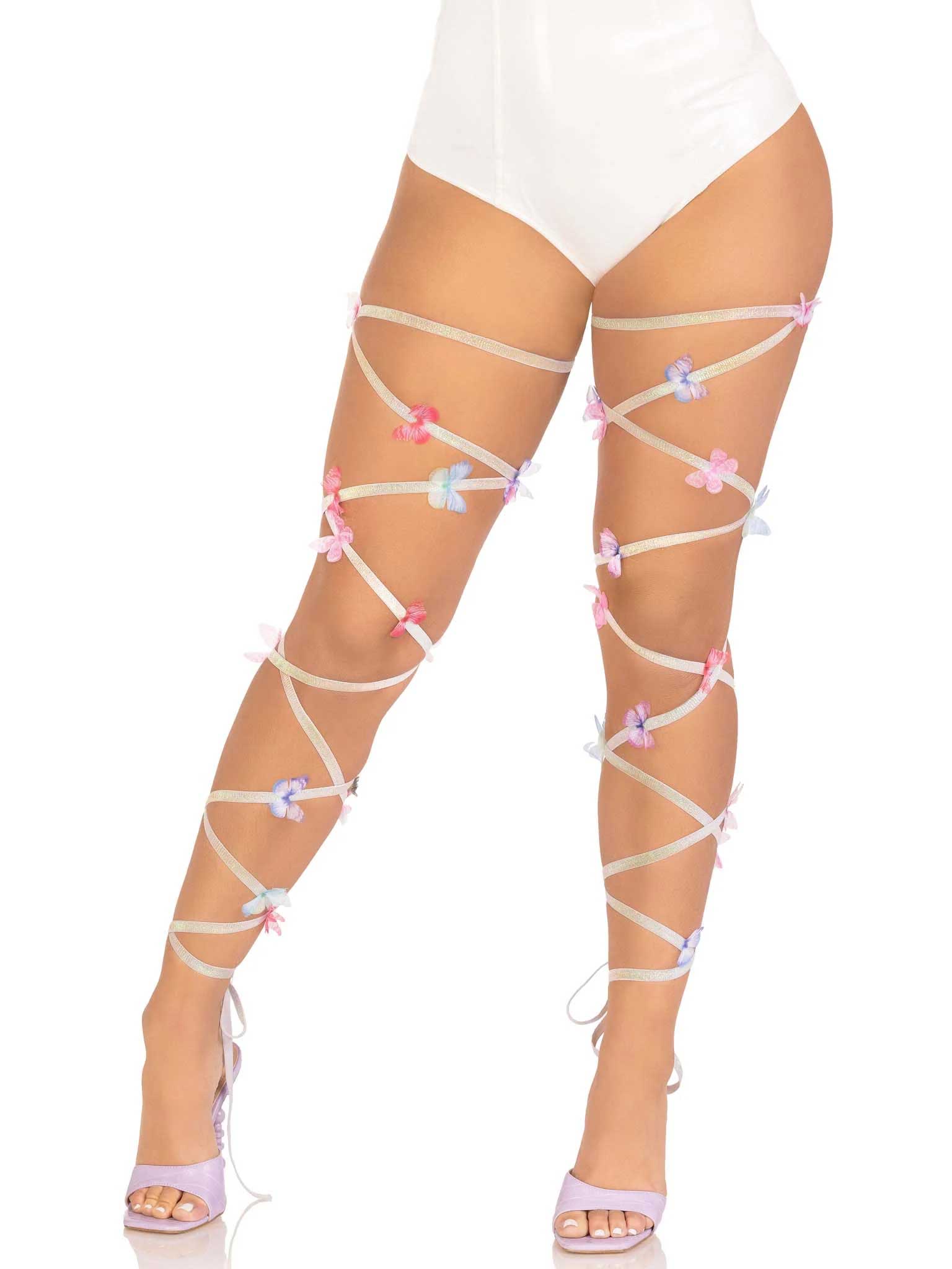 "Butterfly Leg Wraps - One Size - Multicolor LA-1960MULOS"