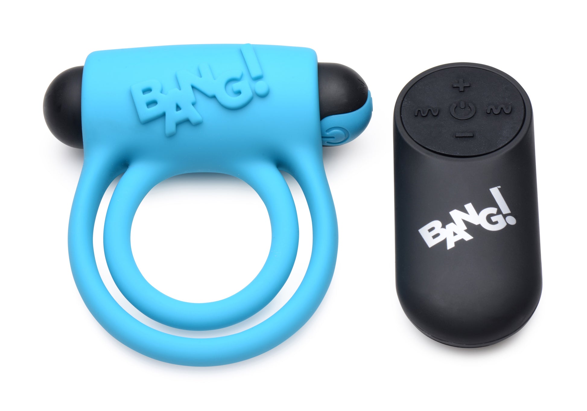 "Bang - Silicone Cockring and Bullet With Remote Control - Blue BNG-AG572-BLU"