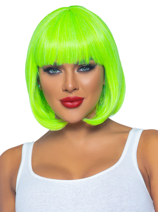 "12 Inch Short Bob Wig - Neon Green LA-A2907NGRN"